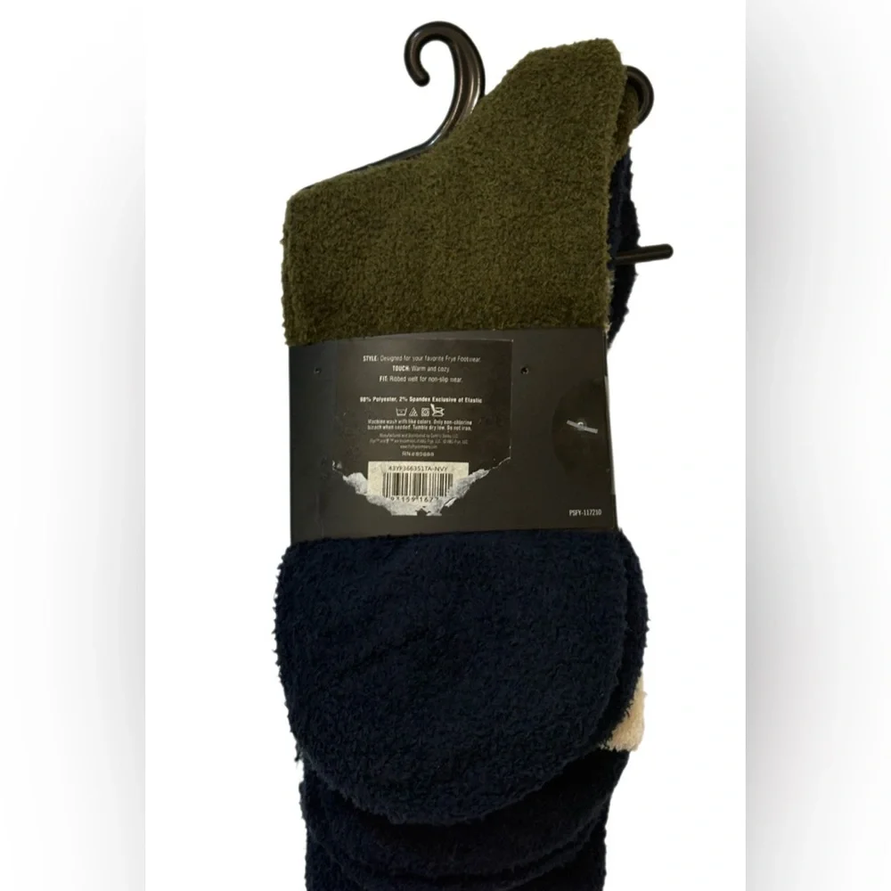 FRYE Navy & Olive Everyday Boot Socks - 2 Pack NWT